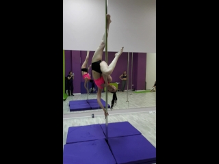 Урок pole fitness #анаэль