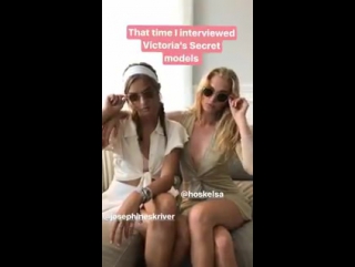 Elsa hosk & josephine skriver via instagram stories