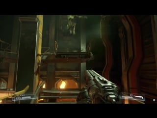 Doom gameplay demo e3 2015 bethesda conference finishers, big guns and a chainsaw