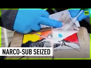 Submarine with tons of cocaine seized by colombian navy