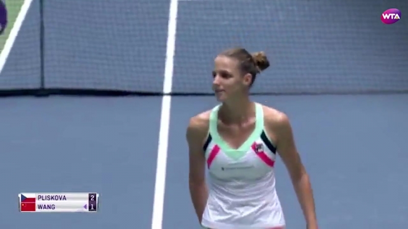 Теннис / wta / atp / ташкент / ухань / онлайн / shot of the day каролина плишкова