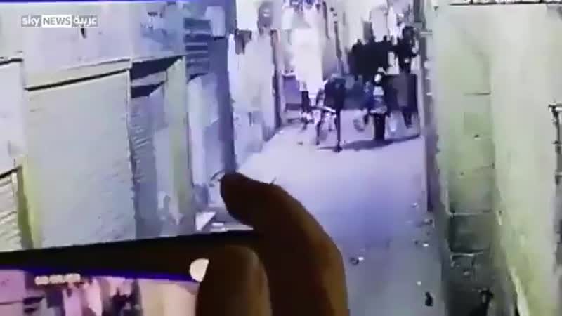 Запись подрыва смертника в центре каира