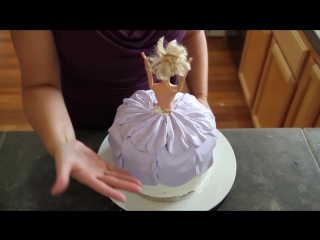 Barbie doll cake how to decorate a barbie doll princess cake with icing