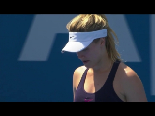 Set point genie bouchard 🆚 zhang shuai 🎾 #sydney #r1 7 6(1)