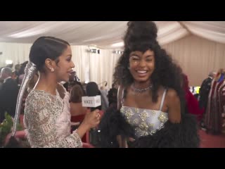 Yara shahidi on her ever evolving met gala look | met gala 2019 with liza koshy | vogue