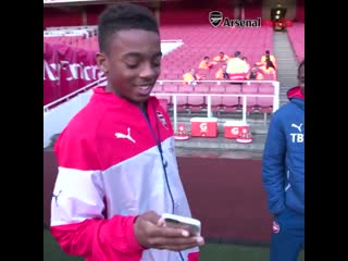 Throwing it back to when joe #willock was inducted at emirates stadium