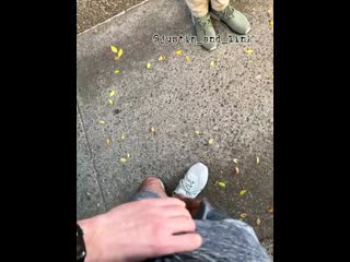 What would you do if you caught me getting my dick sucked in public had to run after someone walked