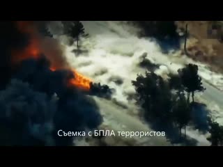 Боевики хаттаб аль шишани опубликовали видео атаки смертника во время совместного патрулирования россии и турции в идлибе