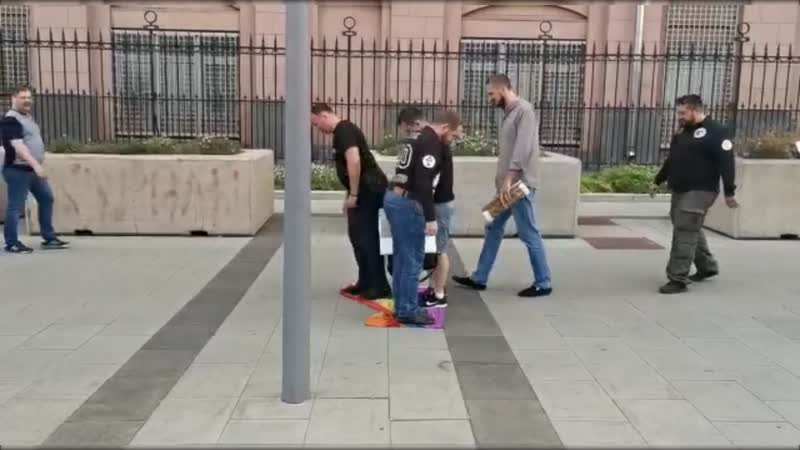 Акция движения сорок сороков "наша страна наши ценности!" у американского посольства!