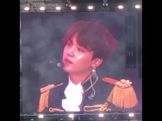 Yoongi removed his earpiece to hear armys voices and fanchants, im living for this btsloveyourselftour