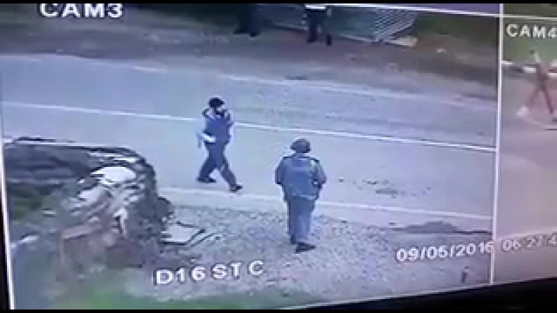 Odinokiy chechenec автодорога грозний алхан кала 9 05 2016