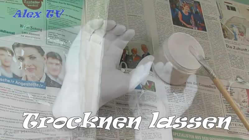 Basteln idee aus gips zum selber machen
