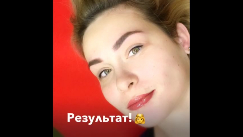 Процесс нанесения комплексного татуажа брови, губы и стрелочка