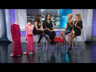 Candice swanepoel and erin heatherton on wpix promoting vsfs 2012