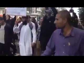 Muslime in london protestieren für jihad