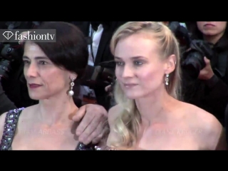 Diane kruger, hiam abbass, isabelle huppert / amour red carpet cannes 2012