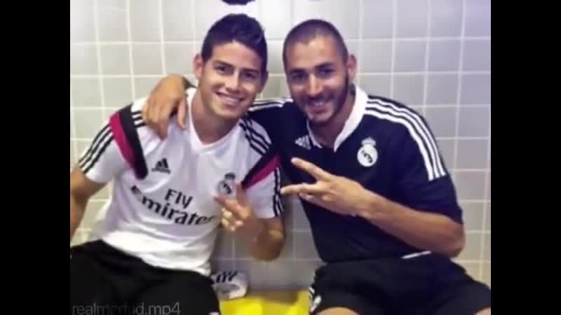 James rodriguez &amp; karim benzema vine