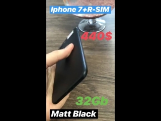 7+ 32gb matt black 440$ r sim