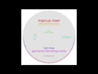 Marcus marr high times (gerd janson discotheque remix) (2017)