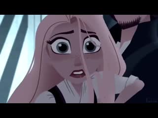 Cartoon || tangled || cassandra x rapunzel