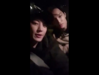 Chanyeol & kai @ 180111 instagram live