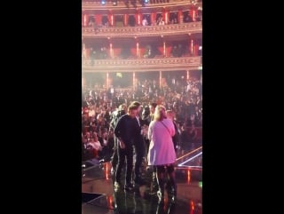 Harry with jack whitehall, & the boys at the royal variety show last year