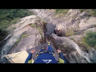 Laso schallers insane 59 meter cliff jump!