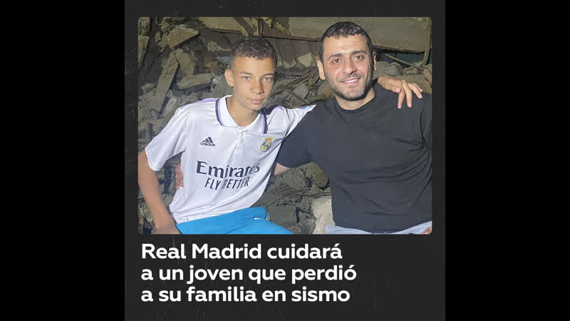 El real madrid cuidará a un joven que perdió a su familia en el sismo de marruecos