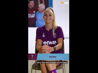 Hilarious 1 on 1 with alisha lehmann