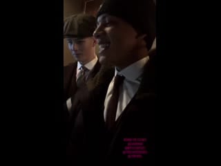 Finn cole insta story 15/04/20 (behind the scenes peaky blinders season 3) paul anderson jordan bolger joe cole (2)