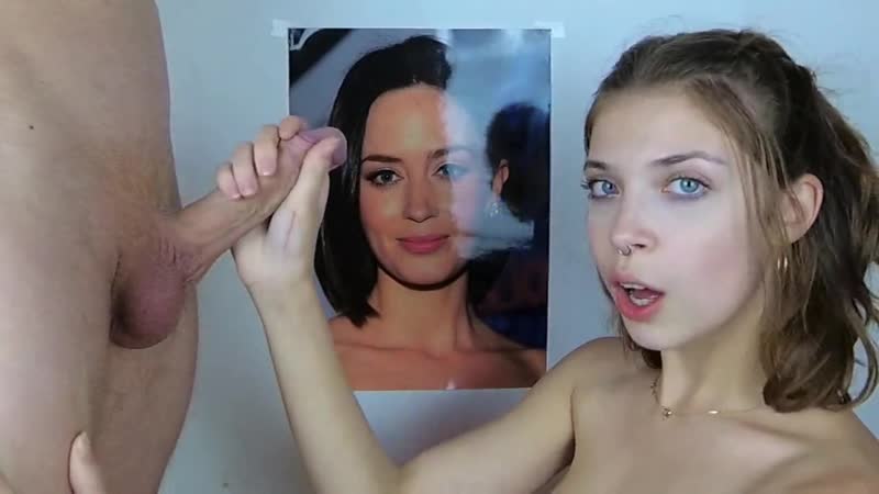 Blunt porn video – Cum tribute for emily blunt by couple 720p