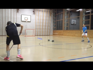 Floorball training drill (with my floorball passer)