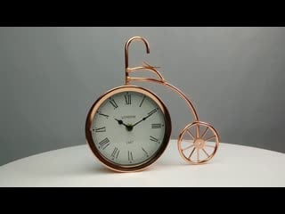 Ml 5379 copper часы настольные велосипед медный большой