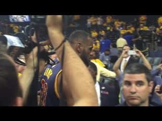 Nba finals postgame disrespectful warrior fan lebron james reacts to being called a pussy ass