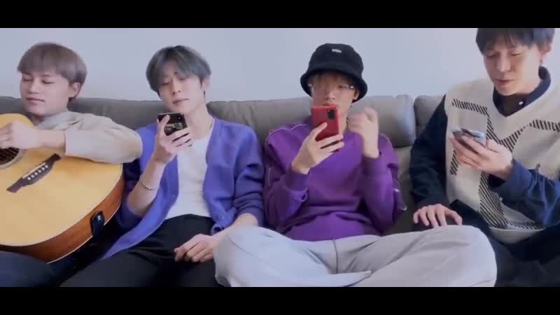 200404 @ v live @ haechan, taeil, jaehyun, doyoung @ daniel caesar’s best part