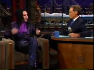 Marilyn manson david letterman 1998 (first appearance)