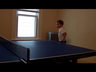 Polish porn playing ping pong (table tennis)