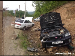 На днепровской водитель forester устроил серьезную аварию