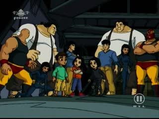 Джеки, тору, вайпер, эль торо и джейд против своих злых клонов 3 сезон 16 серия приключения джеки чана (2000)