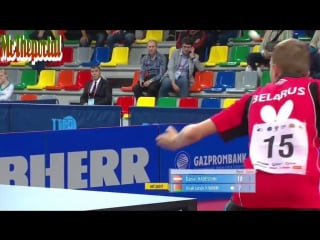 Table tennis ec 2015 aleksander khanin vs daniel habesohn