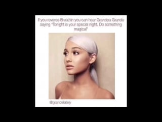 Grandpa grande in ‘breathin’ // @greedariana