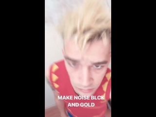 Make noise blck and gold