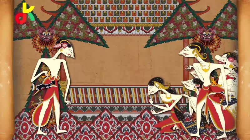 Пьеса «джоко кембанг кунинг» свиток 6 сцена 1