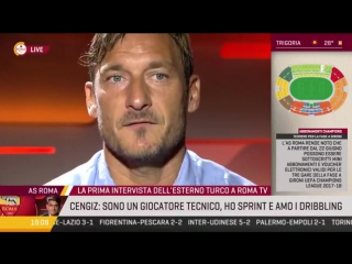 L'intervista di francesco totti a roma tv