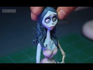 Sculpting emily corpse bride el cadaver de la novia tim burton epoxy clay art