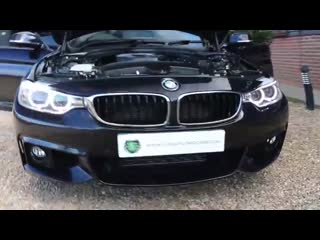 Bmw 420d m sport gran coupe in carbon black with full black dakota leather