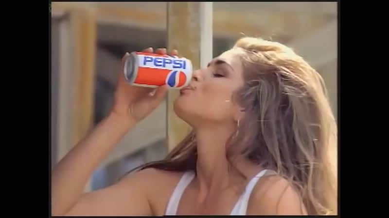 Реклама пепси синди кроуфорд / pepsi cindy crawford 1992 год vhs