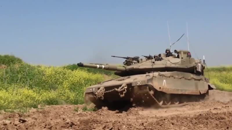 Mbt merkava in the movement