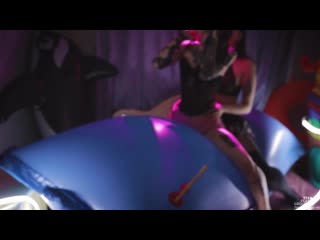 [ava & leya] riding and deflating big inflatable pillow (trailer)