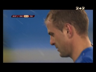 Ліга європи 2013 14 / група е / 2 й тур / дніпро фіорентина / 1 тайм